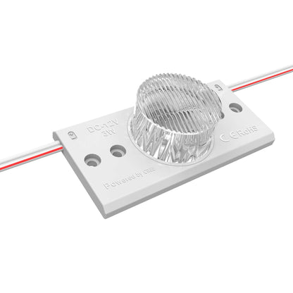  2835 3W 1 LED Sidelight Injection Module – 12V Cool White, IP67, 15°x45° Beam