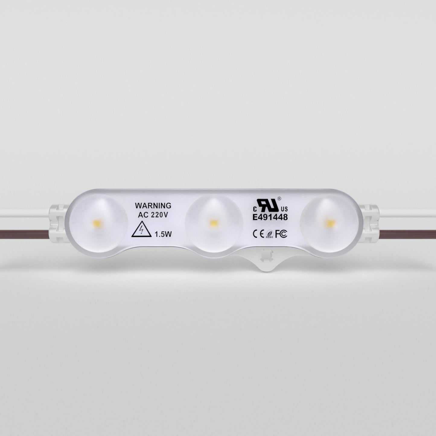  AC 230V 1.5W 3 LED Signage Module – 2835 SMD, IP67 Waterproof