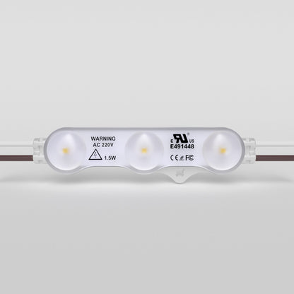  AC 230V 1.5W 3 LED Signage Module – 2835 SMD, IP67 Waterproof