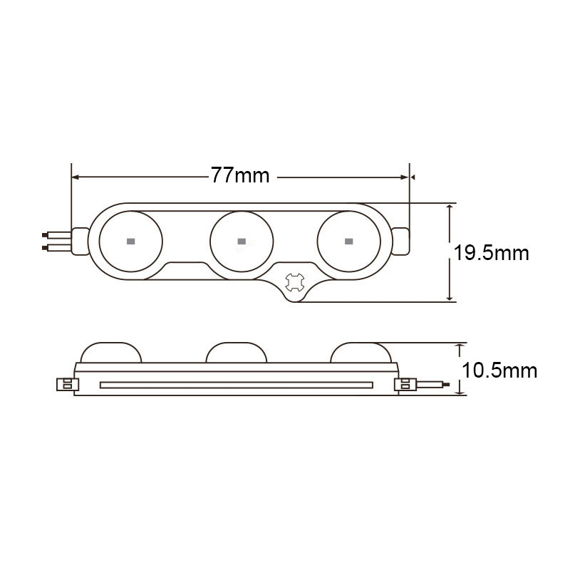  AC 230V 1.5W 3 LED Signage Module – 2835 SMD, IP67 Waterproof