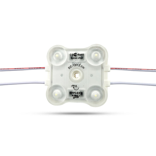  2835 2W 4 LED Injection Module – 12V Cool White, IP67 For Signage