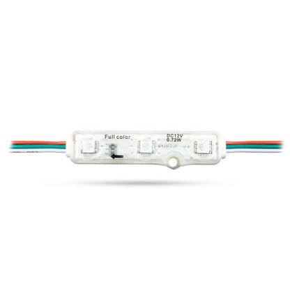 5050 3 LED Addressable RGB Pixel Module – 1903IC SPI Control, 12V, IP67 For Digital Signage