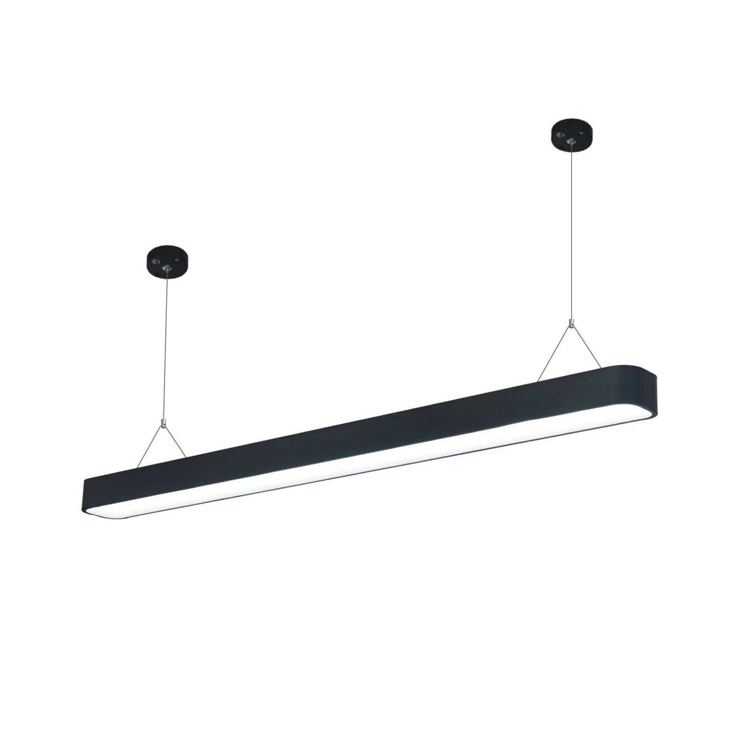  Black LED Rectangular Pendant Light 3CCT
