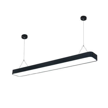  Black LED Rectangular Pendant Light 3CCT
