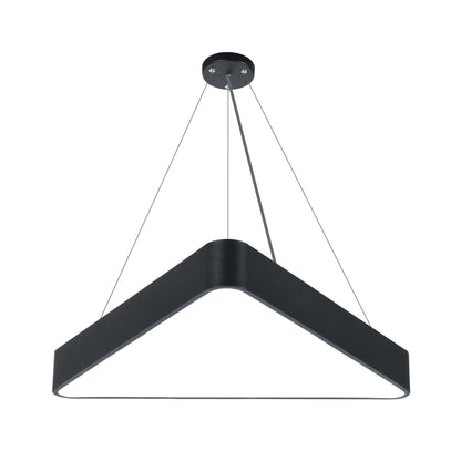  Black LED Triangular Pendant Light 3CCT