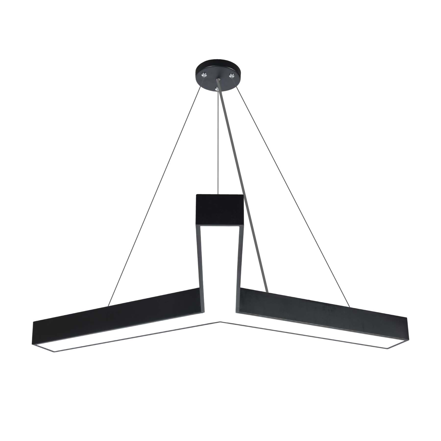 Black LED Y Shape Pendant Light 3CCT