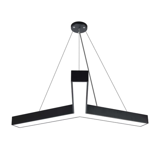  Black LED Y Shape Pendant Light 3CCT