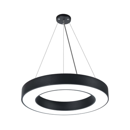  Black LED Halo Ring Pendant Light 3CCT