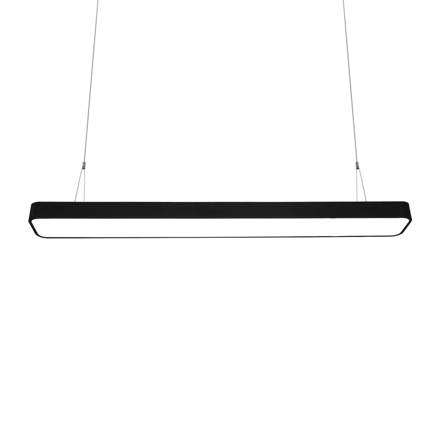  Black LED Rectangular Pendant Light 3CCT