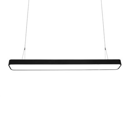  Black LED Rectangular Pendant Light 3CCT