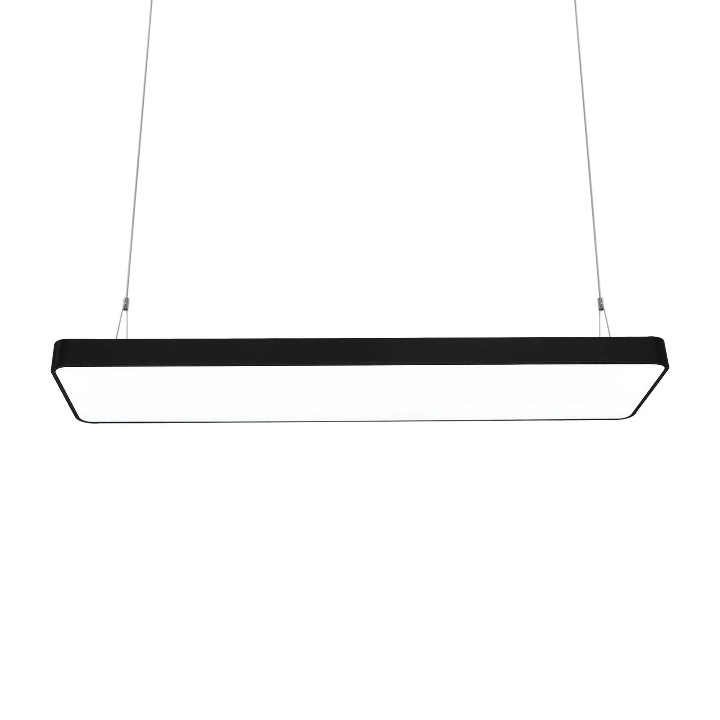  Black LED Rectangular Pendant Light 3CCT