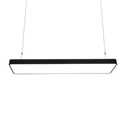  Black LED Rectangular Pendant Light 3CCT