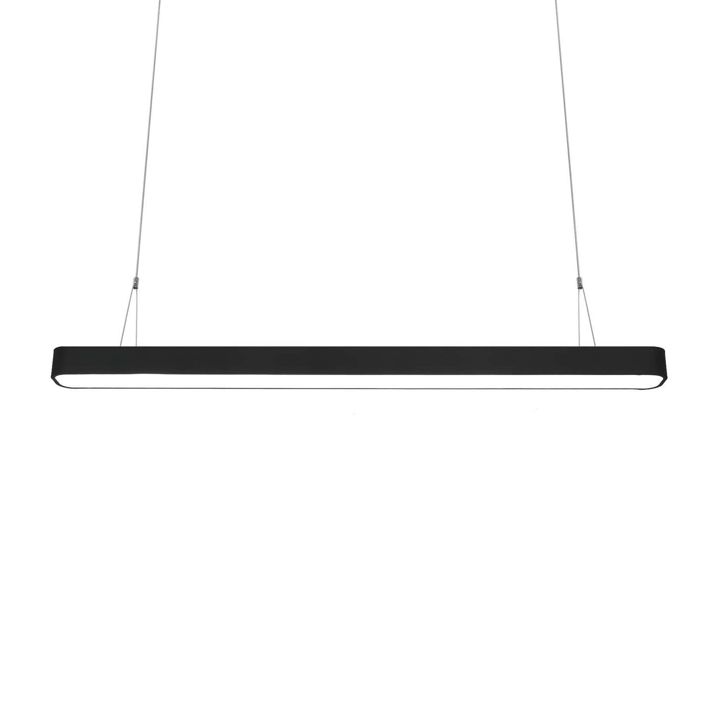  Black LED Rectangular Pendant Light 3CCT