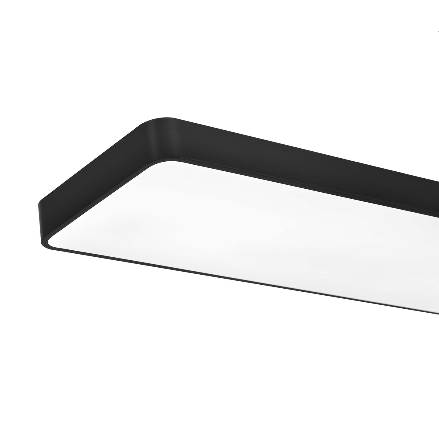  Black LED Rectangular Pendant Light 3CCT