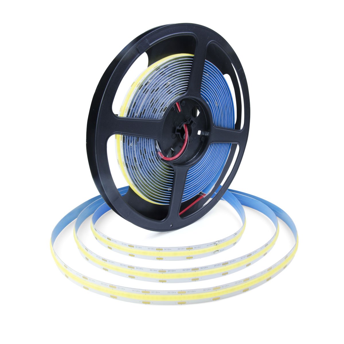  LED COB Strip Light, Seamless, 5M Reel, IP20, 12V, 10mm Wide