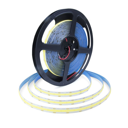  LED COB Strip Light, Seamless, 5M Reel, IP20, 12V, 10mm Wide
