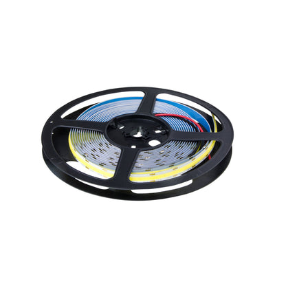  LED COB Strip Light, Seamless, 5M Reel, IP20, 12V, 10mm Wide