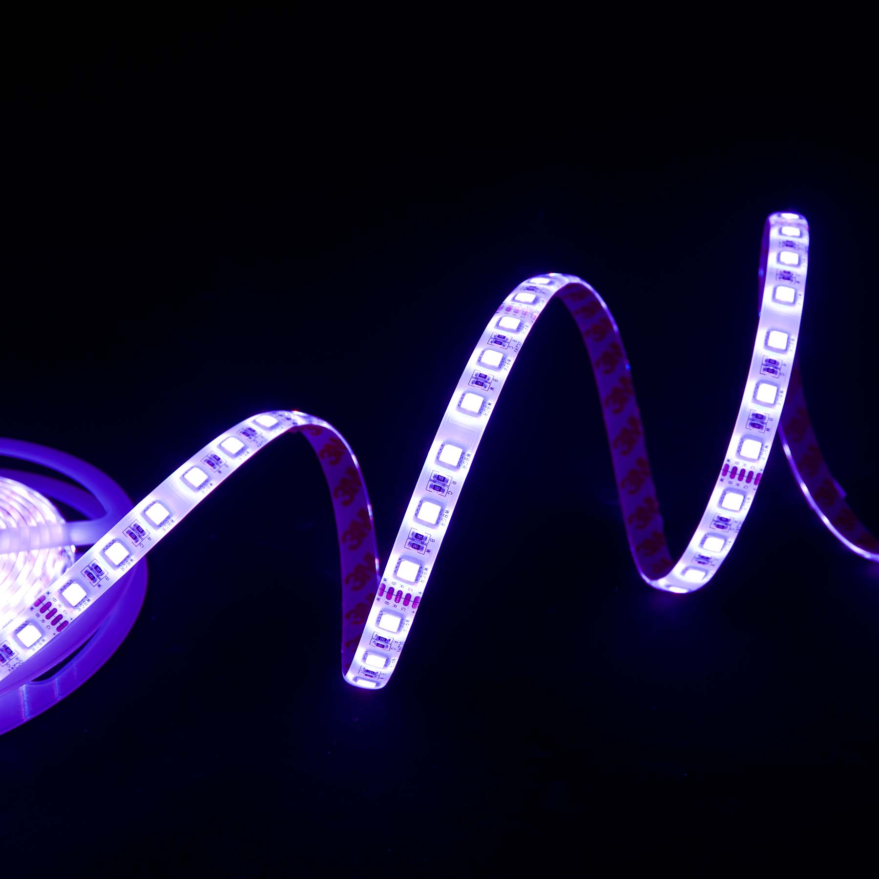  LED 5050 Strip Light, 5M Reel, IP44, 24V, 60 LEDs/M, RGB+Warm White