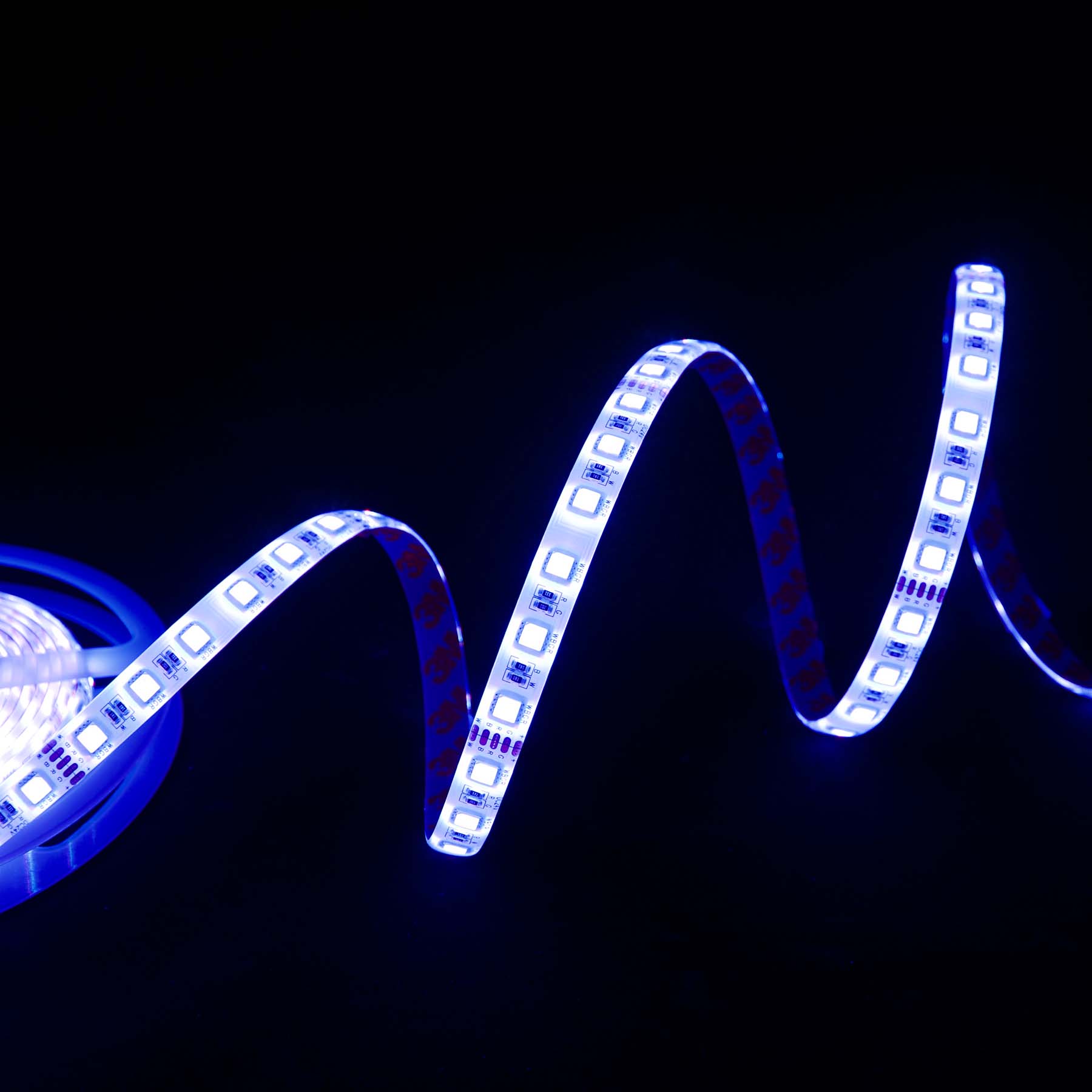  LED 5050 Strip Light, 5M Reel, IP44, 24V, 60 LEDs/M, RGB+Warm White
