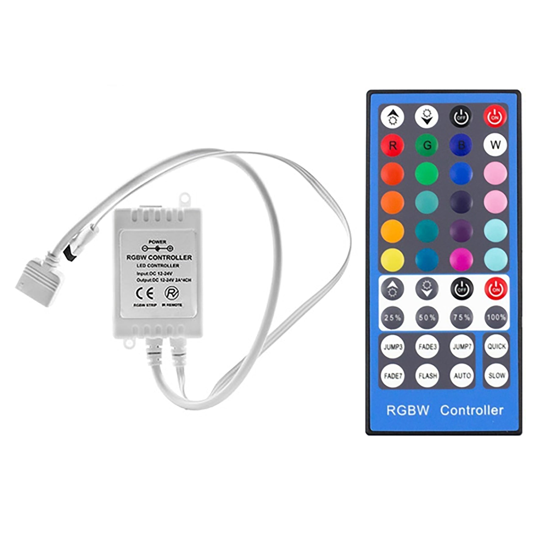  LED 5050 Strip Light, 5M Reel, IP44, 24V, 60 LEDs/M, RGB+Warm White