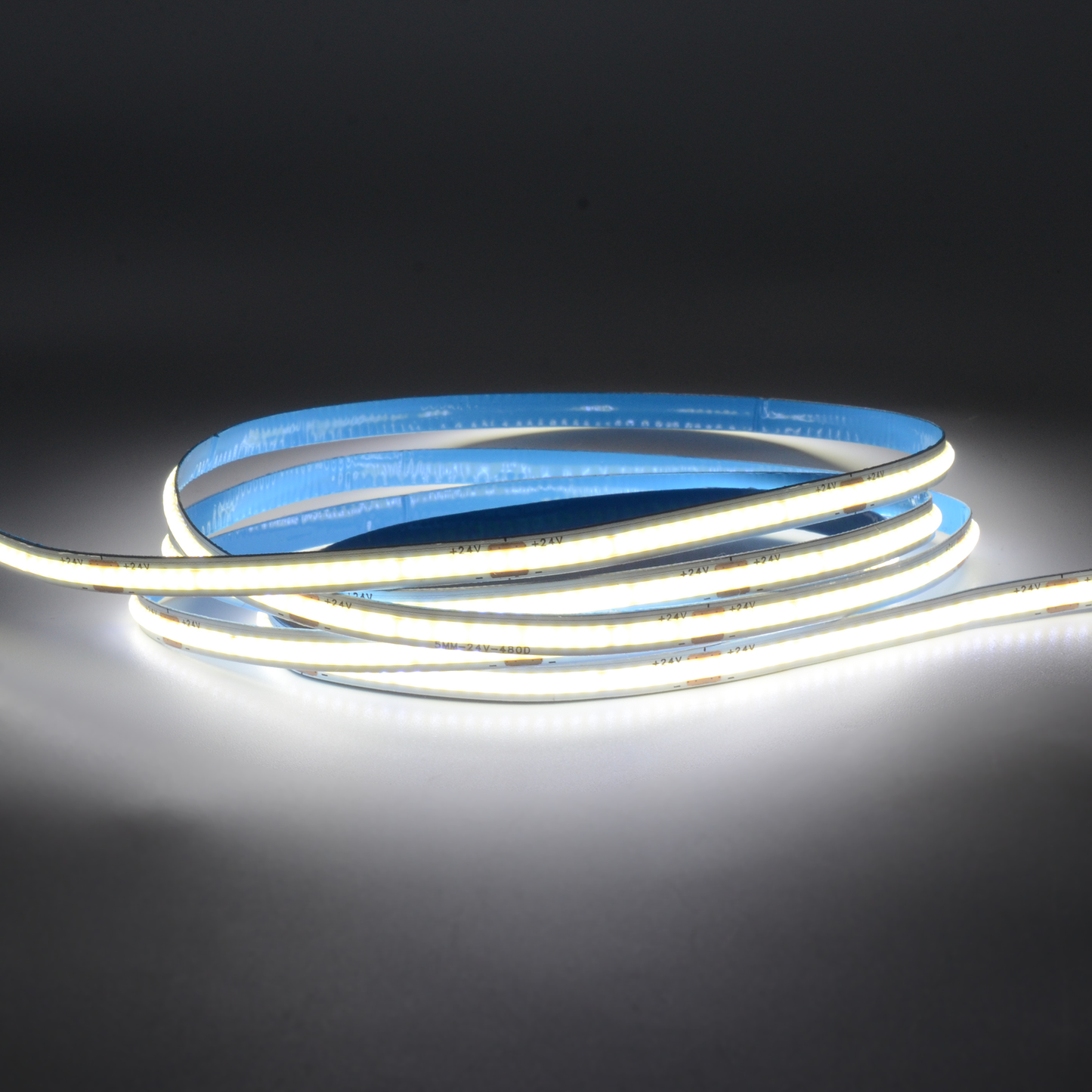  LED COB Strip Light, Seamless, 5M Reel, IP20, 24V, 5mm Wide