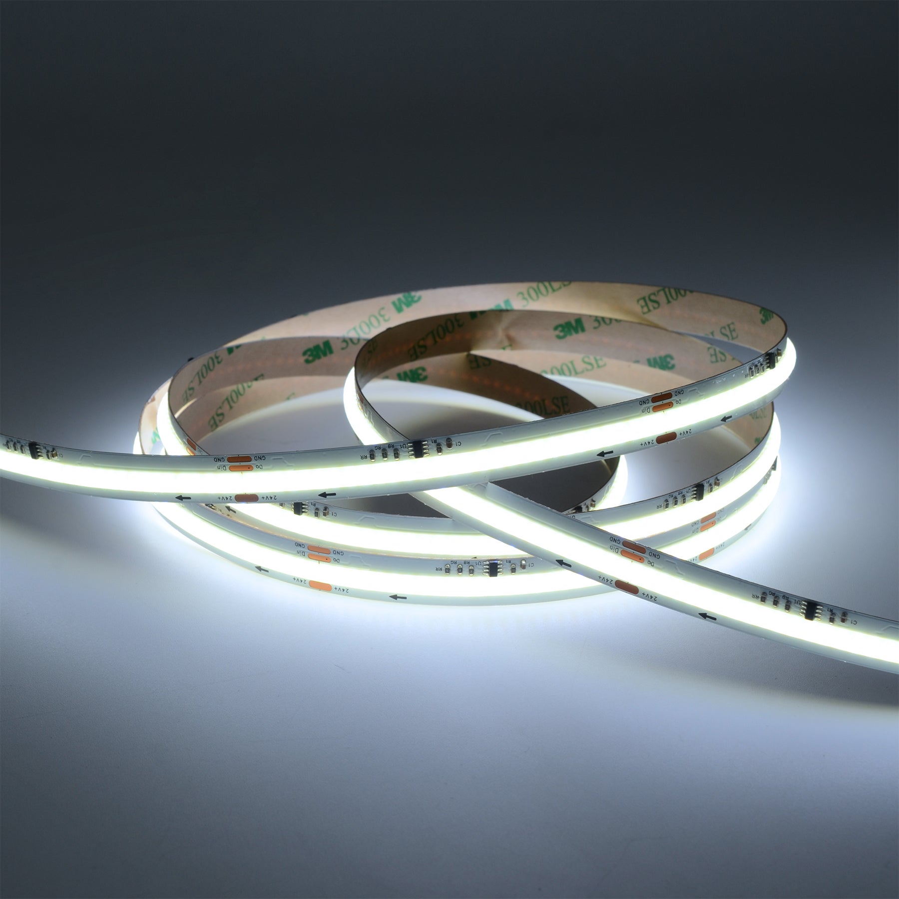  WS2811 COB Flowing Effect LED Strip Light, 24V, 5M Reel, IP20 | Dynamic Running Light