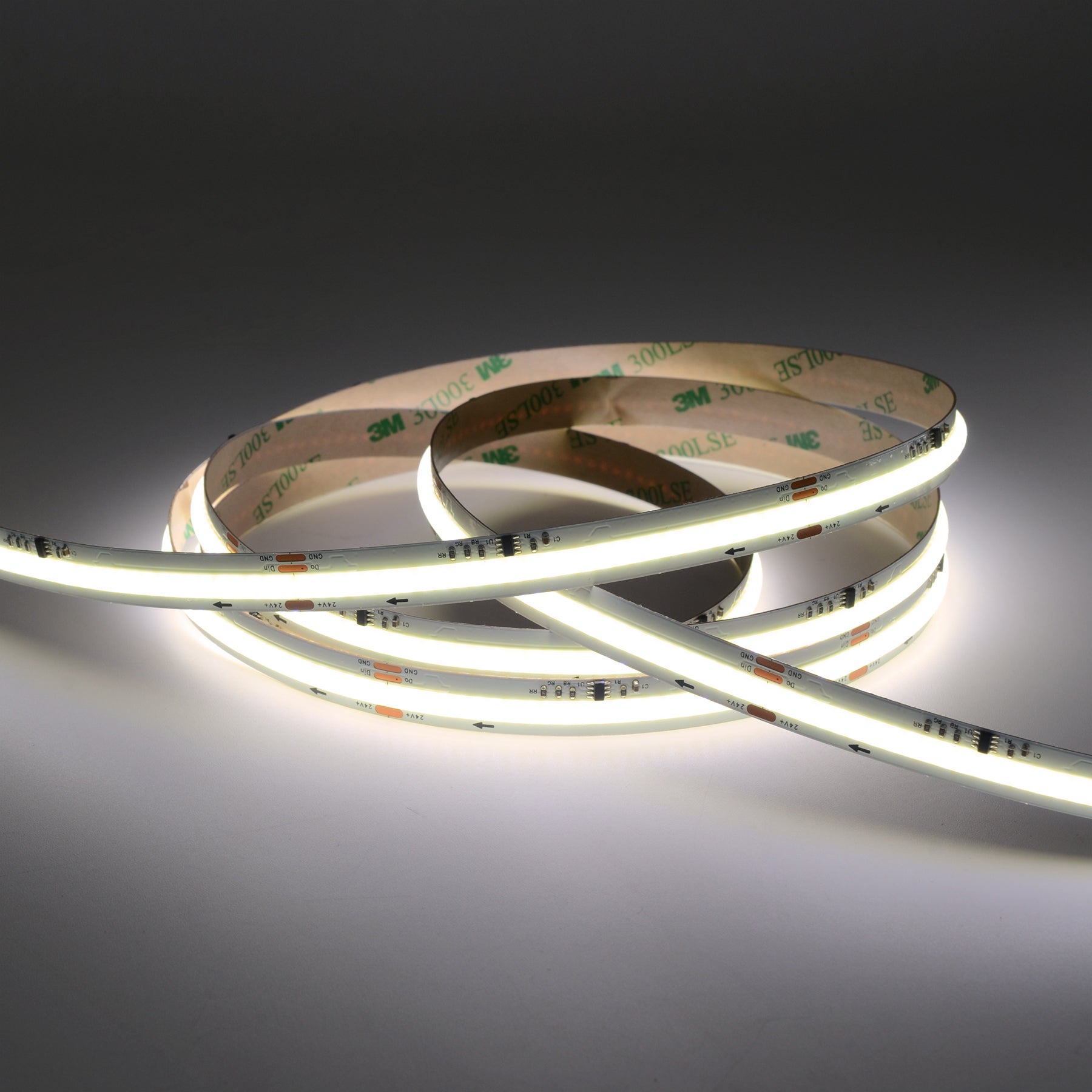  WS2811 COB Flowing Effect LED Strip Light, 24V, 5M Reel, IP20 | Dynamic Running Light
