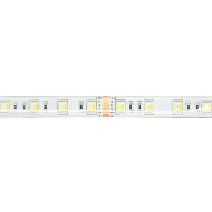 LED 5050 Strip Light, 5M Reel, IP44, 24V, 60 LEDs/M, RGB+CCT