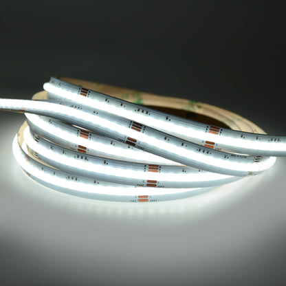  LED COB Strip Light, Seamless, 5M Reel, IP20, 24V, 12mm Wide, RGB+White