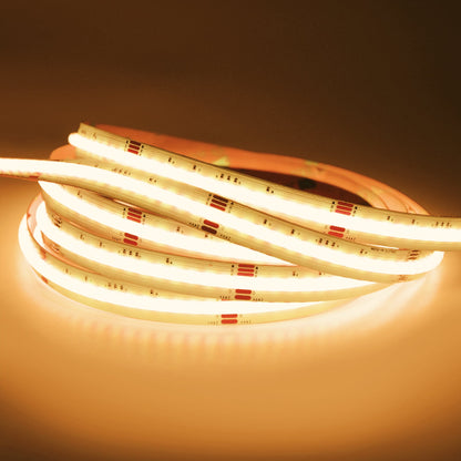  LED COB Strip Light, Seamless, 5M Reel, IP20, 24V, 12mm Wide, RGB+Warm White