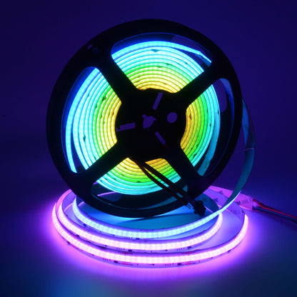  WS2811 SPI COB RGB LED Strip Light 24V – 5M Digital Addressable, IP20