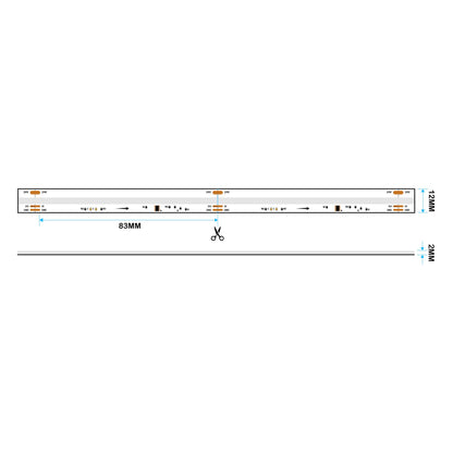  UCS2904 SPI COB RGBW LED Strip Light 24V – 5M Digital Addressable, IP20