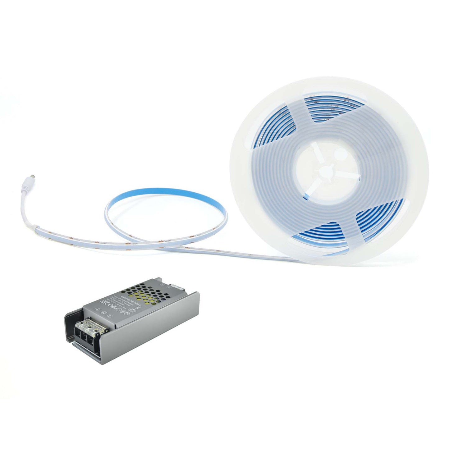  LED COB Strip Light, Seamless, 5M Reel, IP20, 24V, 8mm Wide