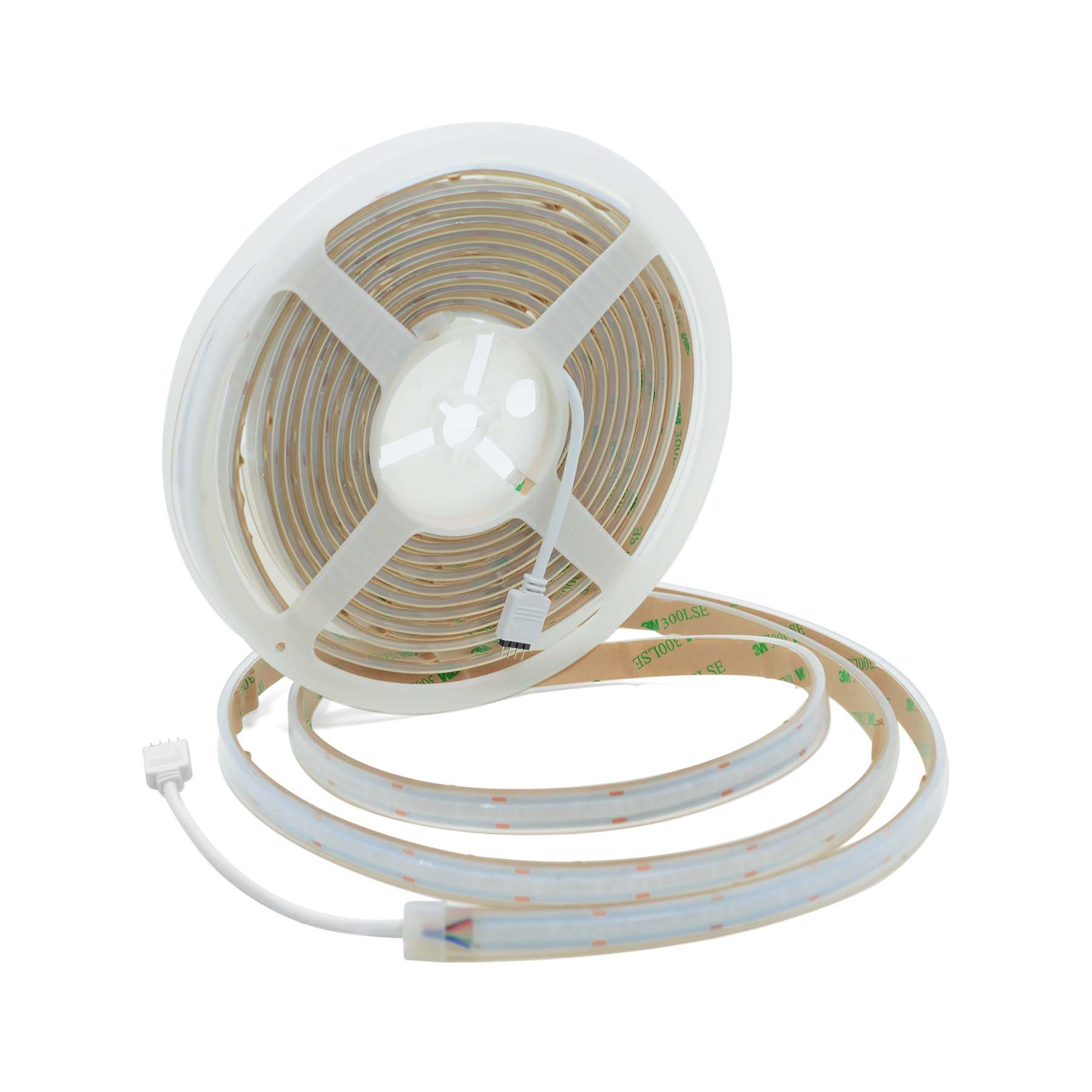  LED COB Strip Light, Seamless, 5M Reel, IP20/IP65, 24V, 10mm/12mm Wide, RGB