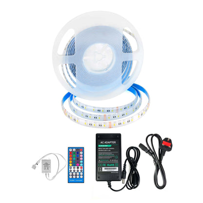  LED 5050 Strip Light, 5M Reel, IP44, 24V, 60 LEDs/M, RGB+White