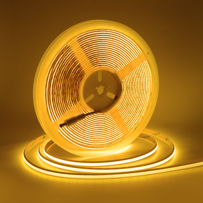  LED COB Strip Light, Seamless, 10M Reel, IP20/IP65, 24V, 1cm/Cut
