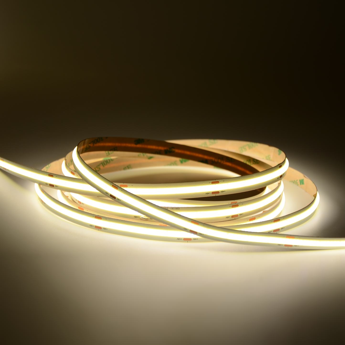  LED COB Strip Light, Seamless, IP20, 48V, 10mm Wide