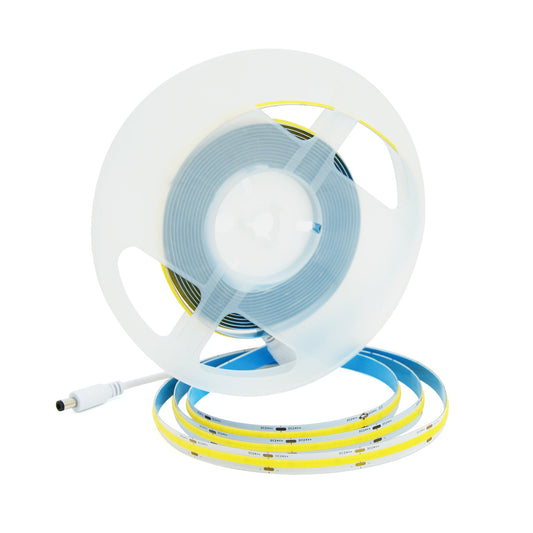  LED COB Strip Light, Seamless, 5M Reel, IP20, 24V, 10mm Wide