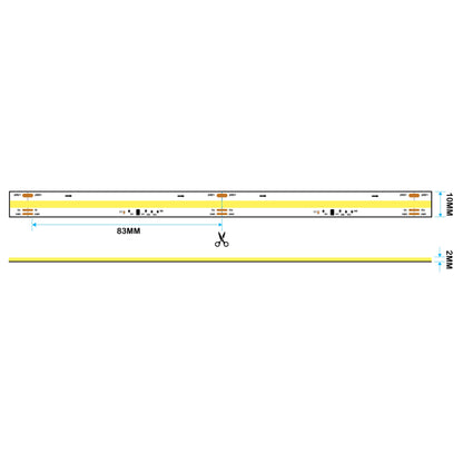  WS2811 COB Flowing Effect LED Strip Light, 24V, 5M Reel, IP20 | Dynamic Running Light