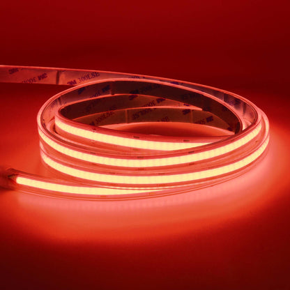  LED COB Strip Light, Seamless, 5M Reel, IP20/IP65, 24V, 10mm/12mm Wide, RGB
