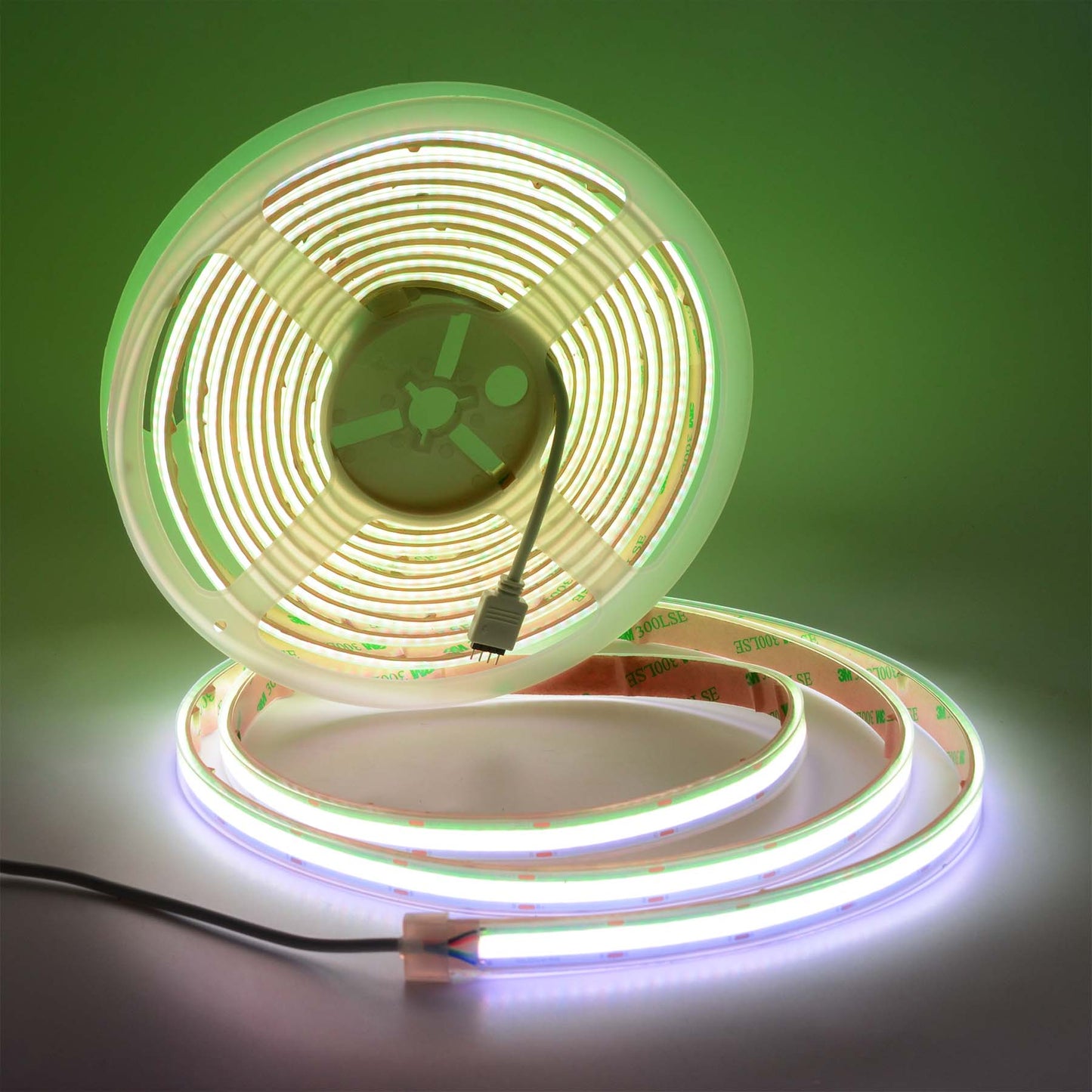  LED COB Strip Light, Seamless, 5M Reel, IP20/IP65, 24V, 10mm/12mm Wide, RGB