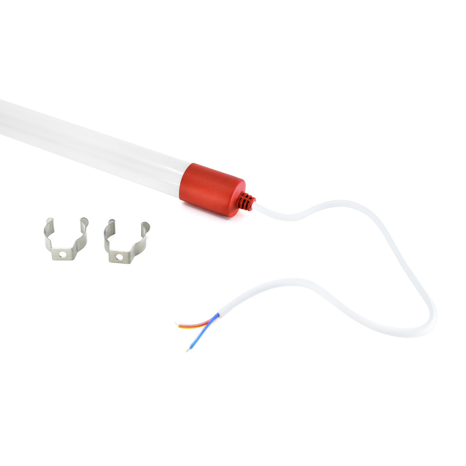  T8 2FT LED Tube Light AC220V-240V Input IP65 Waterproof Red