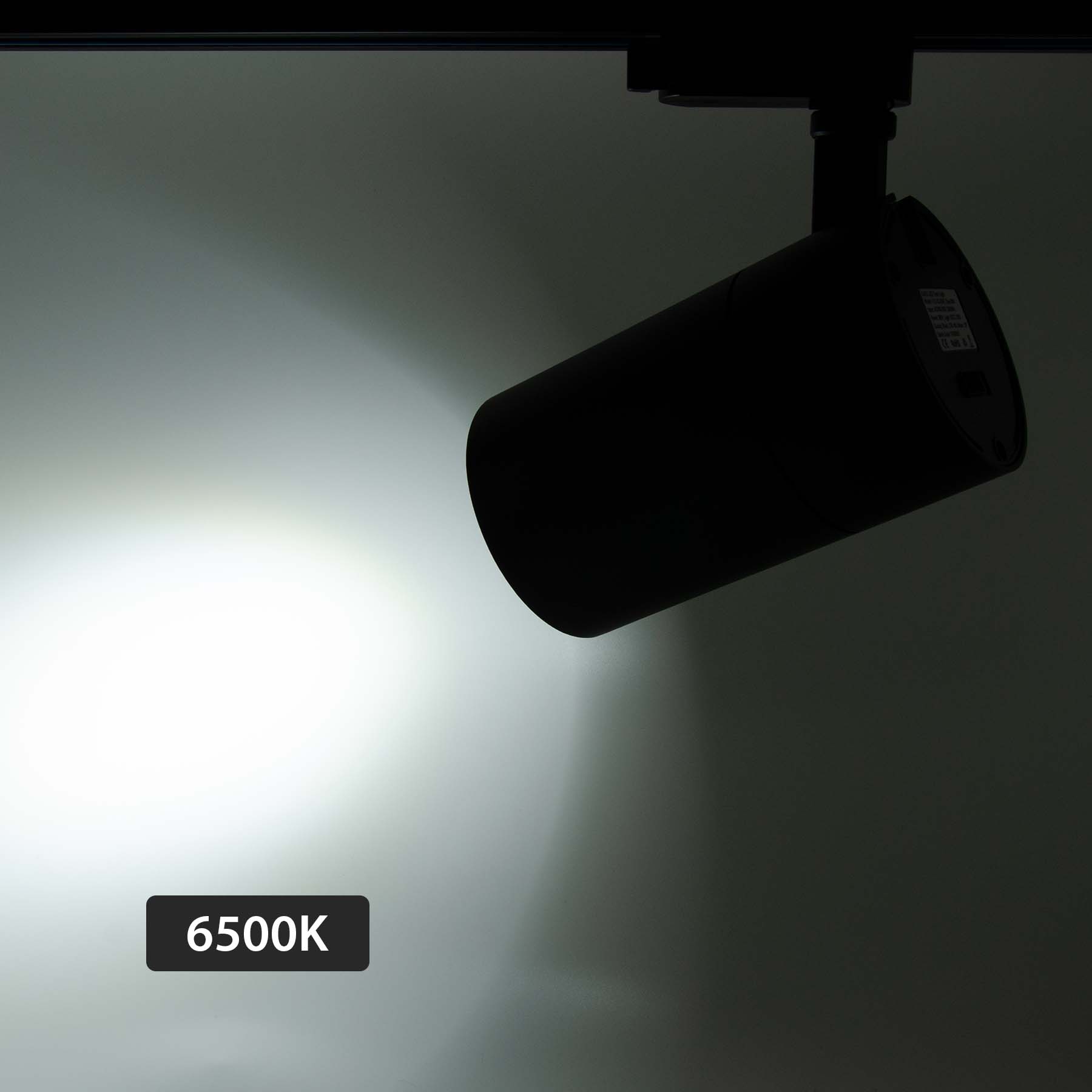  Black Dimmable LED Track Spotlight 3CCT