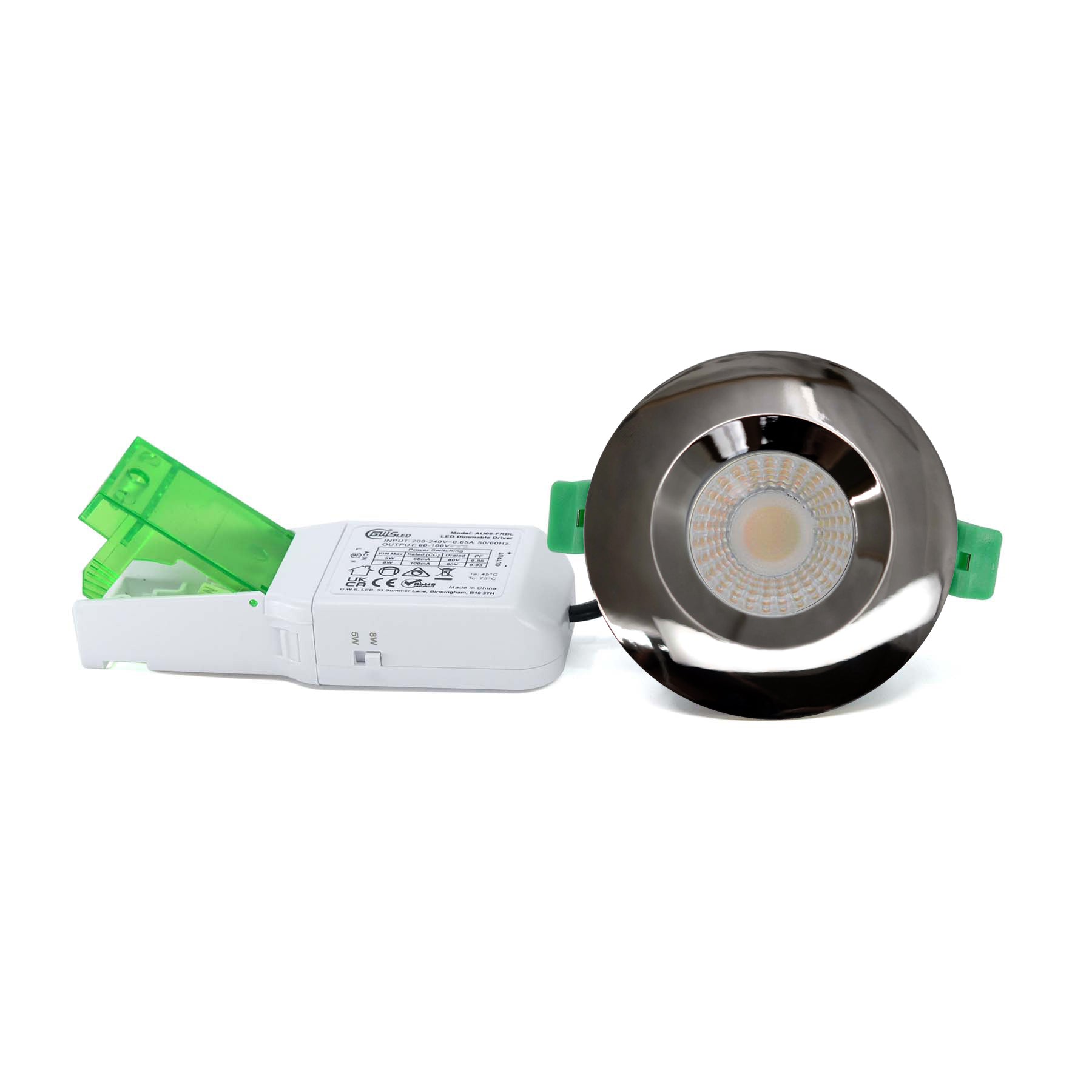  Fire Rated LED Downlight Dimmable Dual Wattage 5W/8W 4CCT