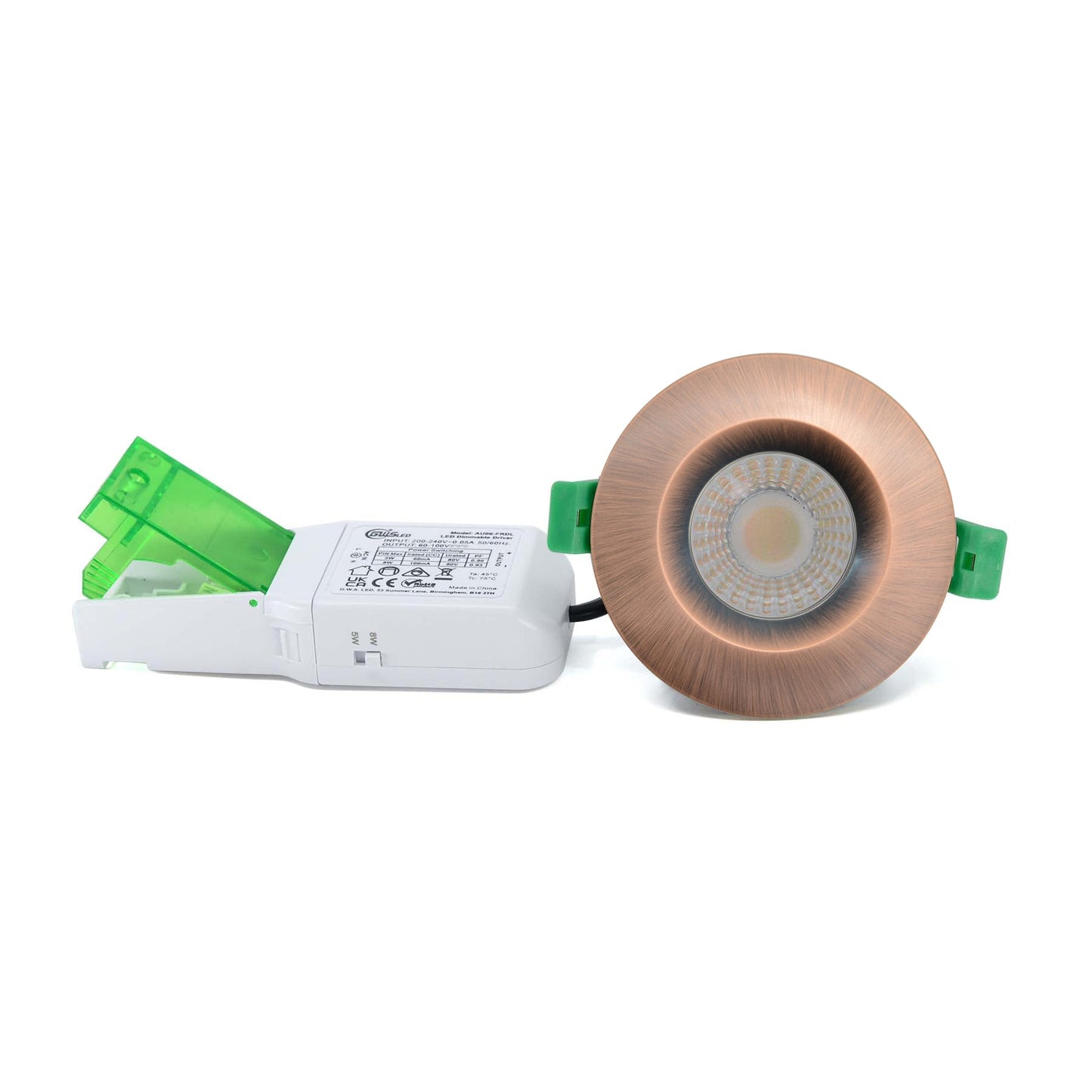  Fire Rated LED Downlight Dimmable Dual Wattage 5W/8W 4CCT