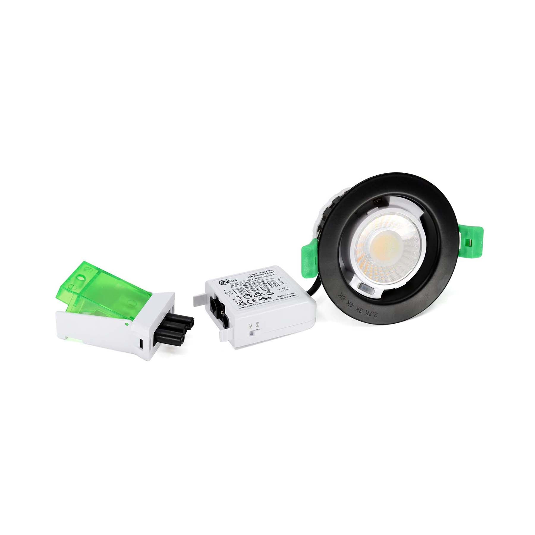  Fire Rated LED Downlight Dimmable Dual Wattage 5W/8W 4CCT