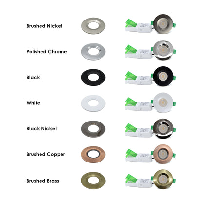  Fire Rated LED Downlight Dimmable Dual Wattage 5W/8W 4CCT