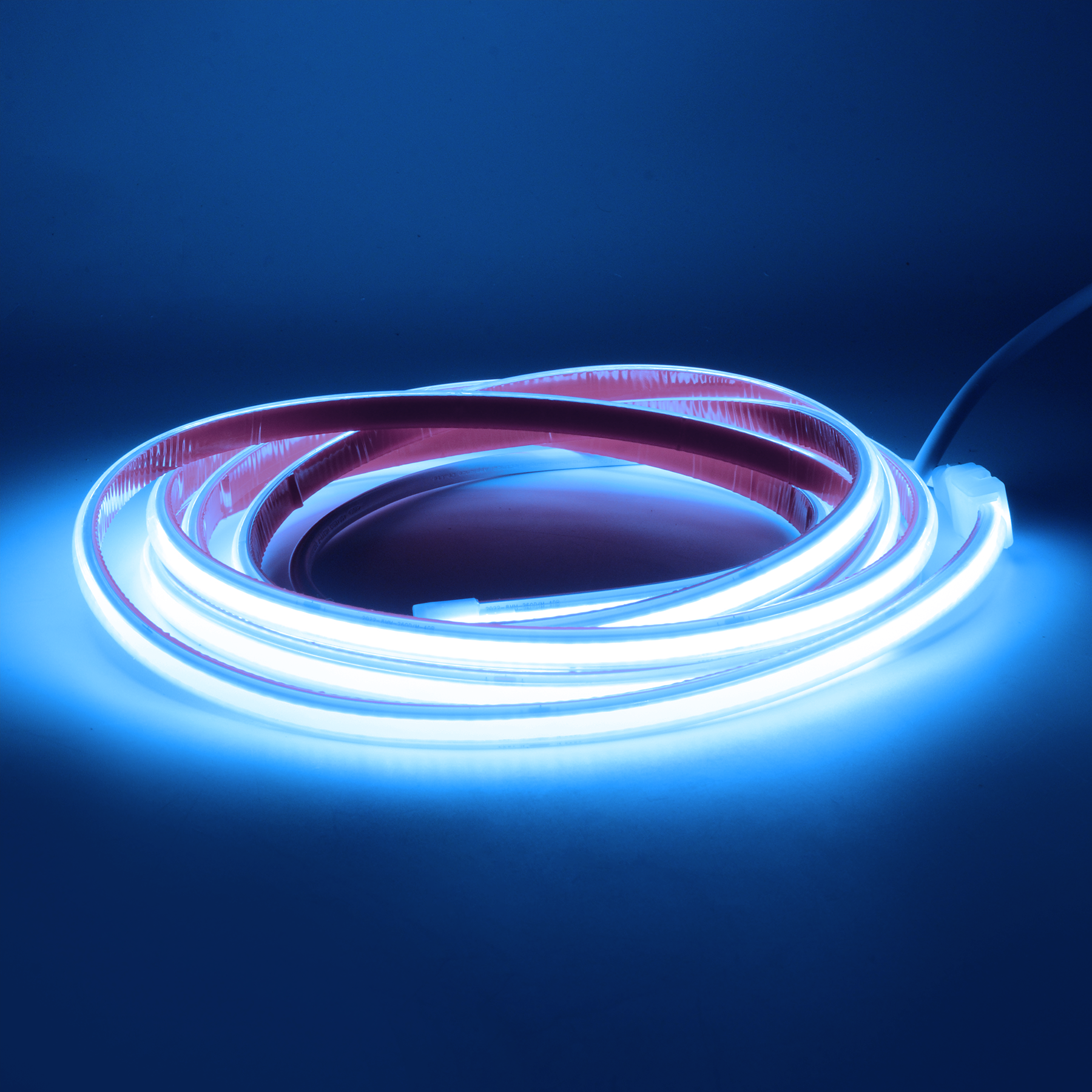  Plug & Play LED COB AC Strip Light, Seamless, IP65, 220V-240V, 10mm Wide, 10cm/Cut