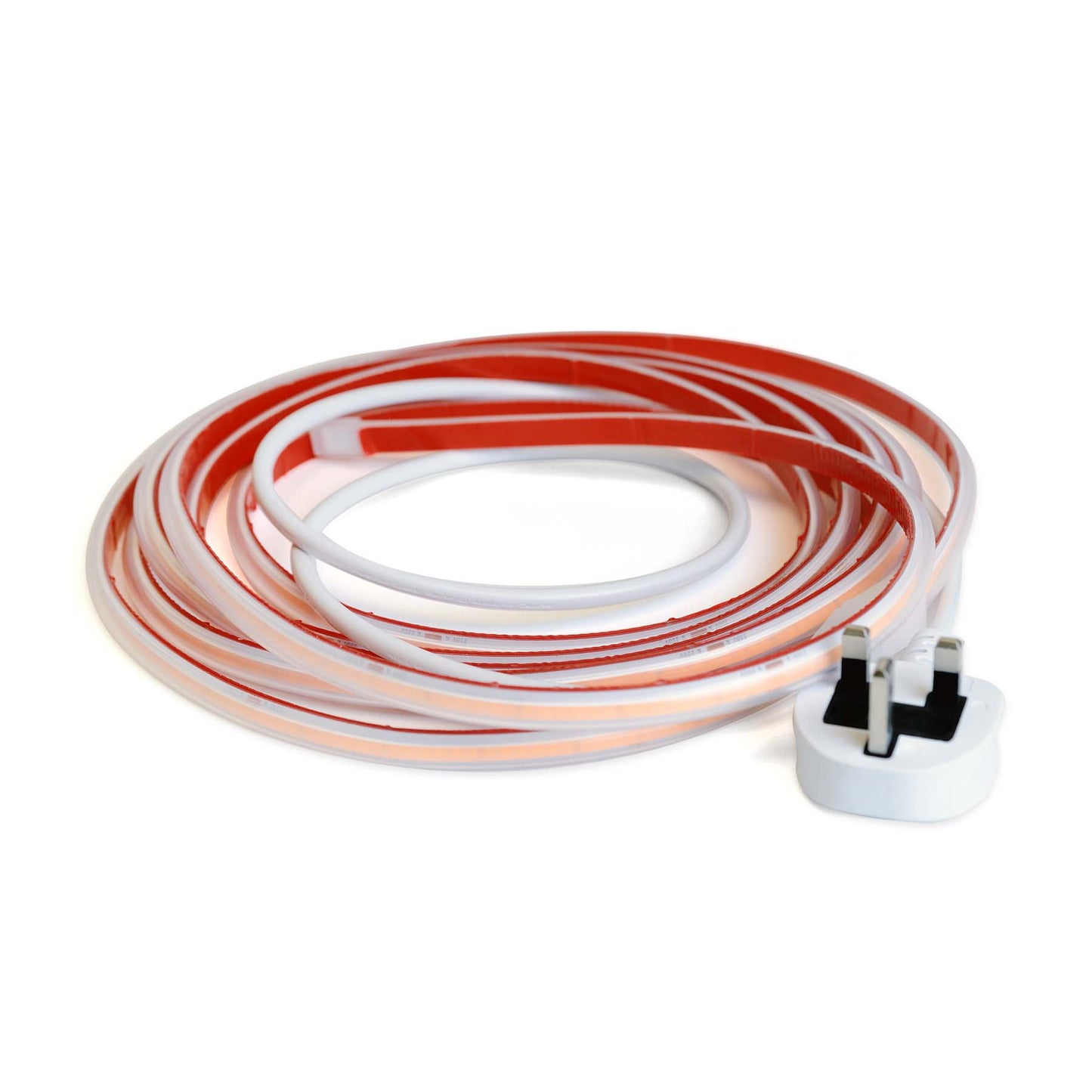  Plug & Play LED COB AC Strip Light, Seamless, IP65, 220V-240V, 10mm Wide, 10cm/Cut