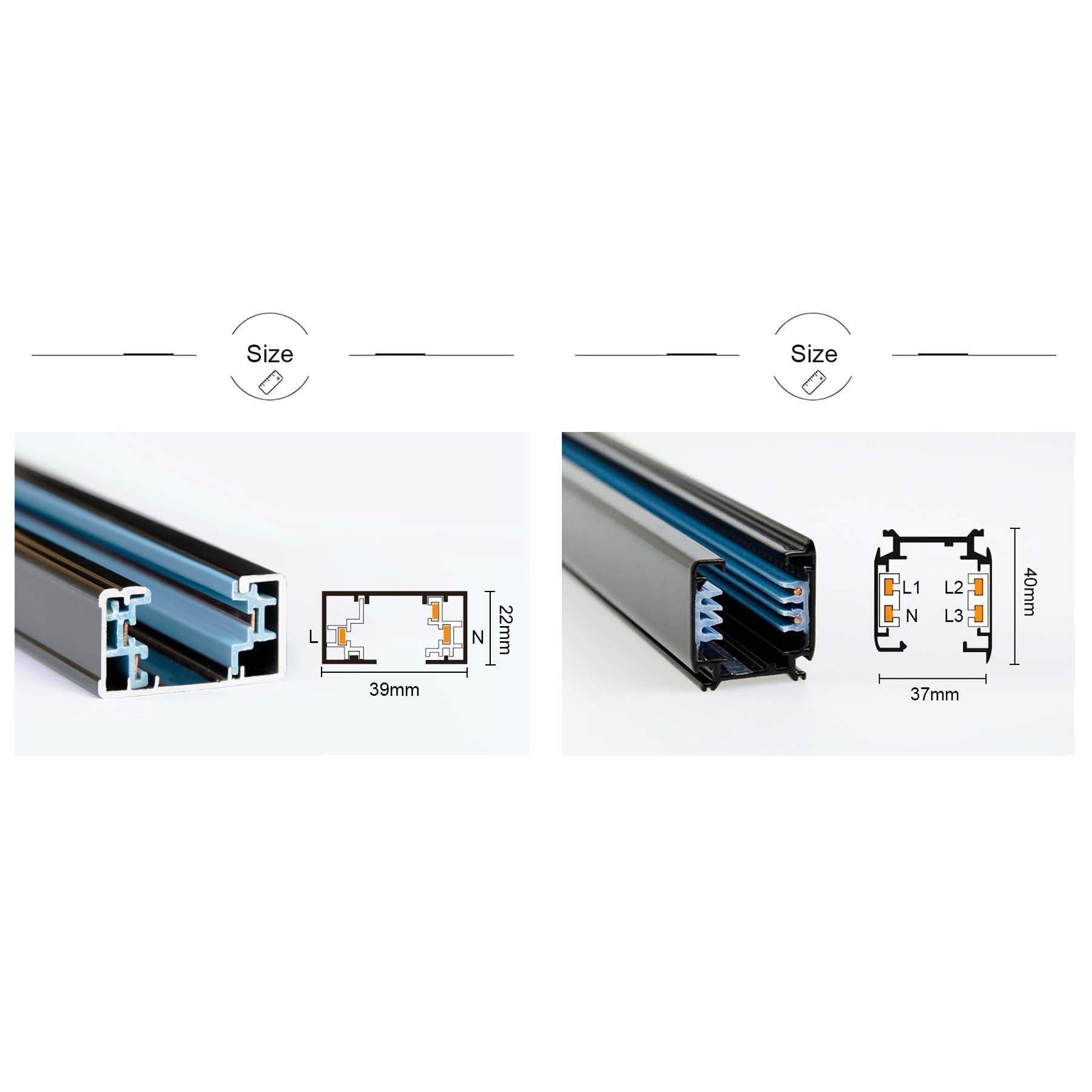  LED Track Rail